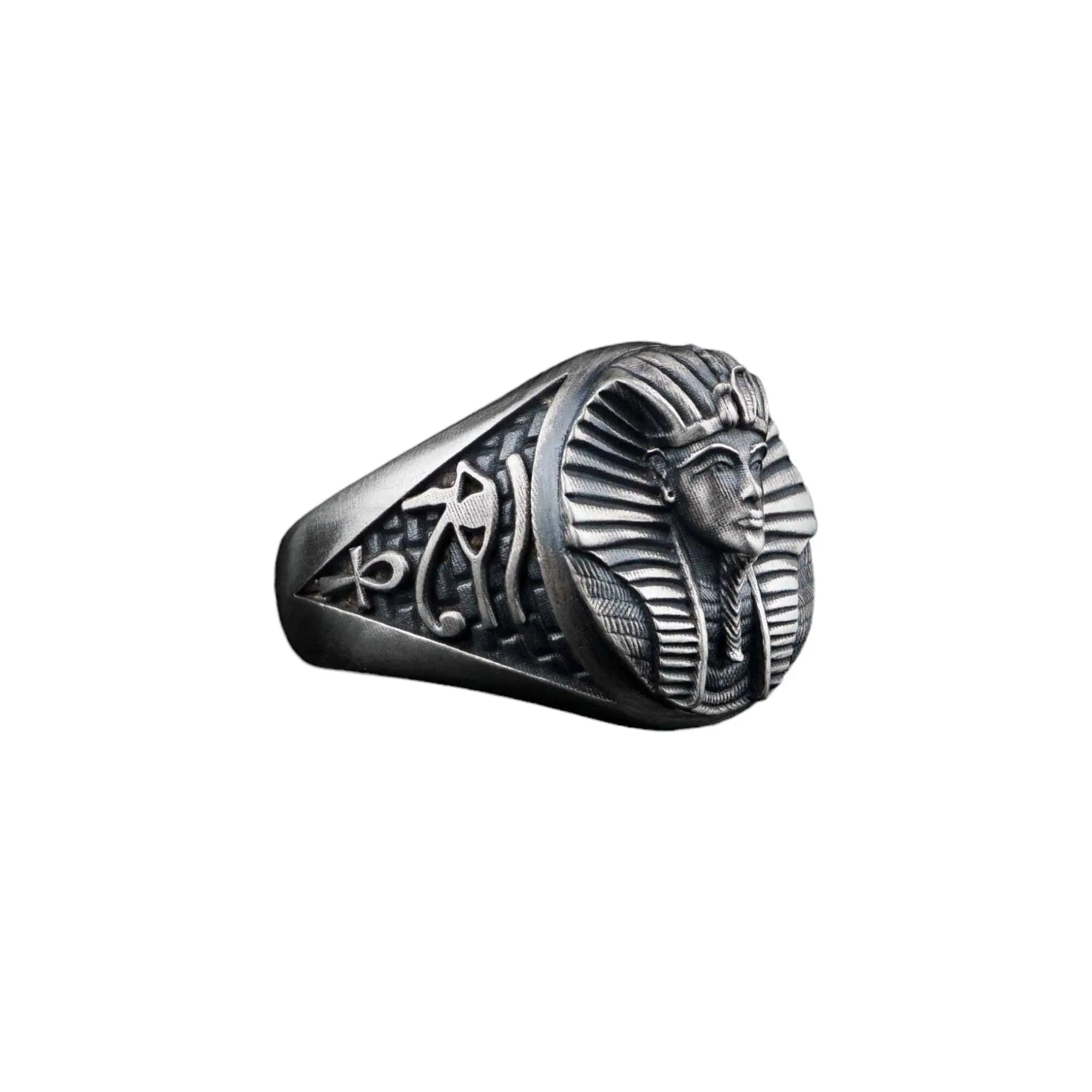 Bague Œil d'Horus en argent sterling : Bijoux de pharaon de l'Égypte ancienne