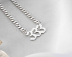 333 Angel Number Necklace: Sterling Silver Lucky Charm