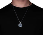 Handmade Sterling Silver Bee Necklace: Honeycomb Pendant Jewelry