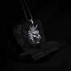 Sterling Silver King Lion Necklace | Leo Zodiac Mens Pendant   Charmora Jewelry
