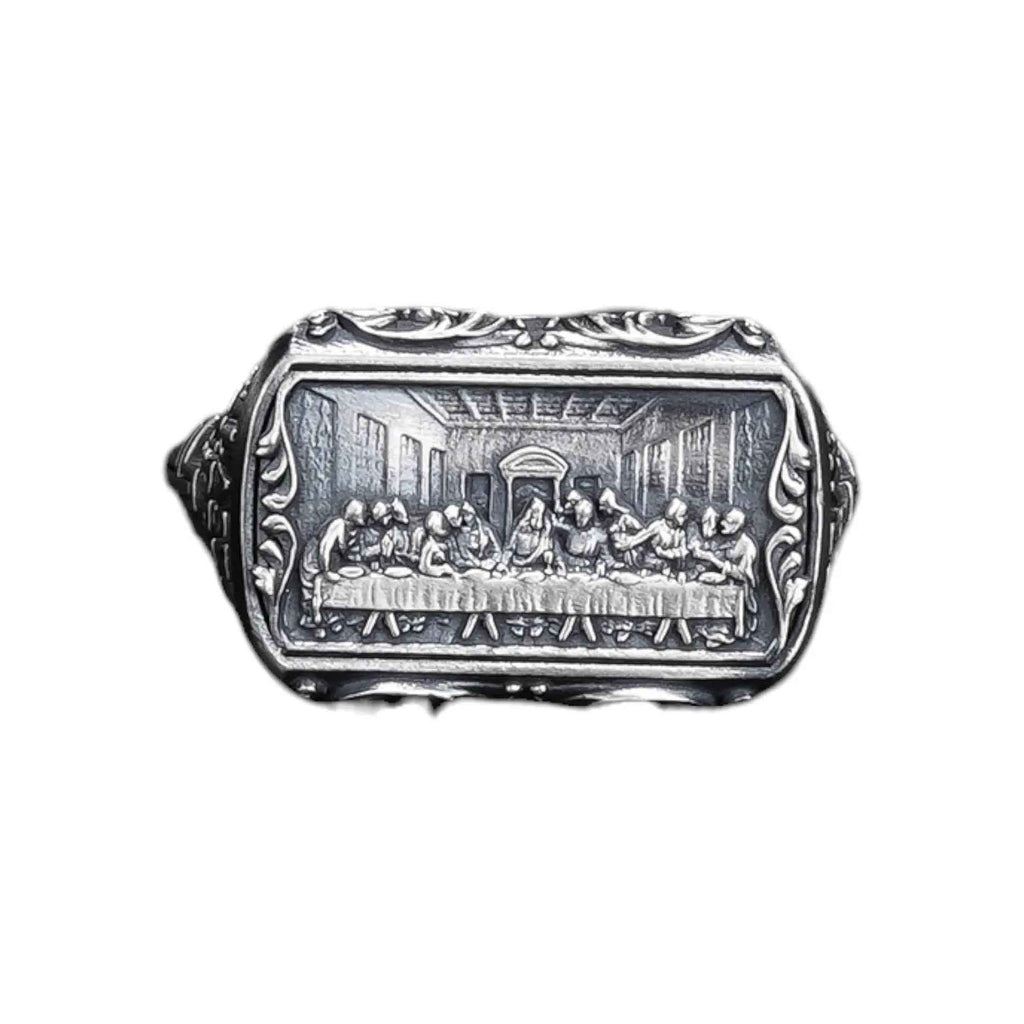 Sterling Silver Last Supper Ring: Leonardo da Vinci Artwork
