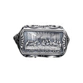 Sterling Silver Last Supper Ring: Leonardo da Vinci Artwork   Charmora Jewelry