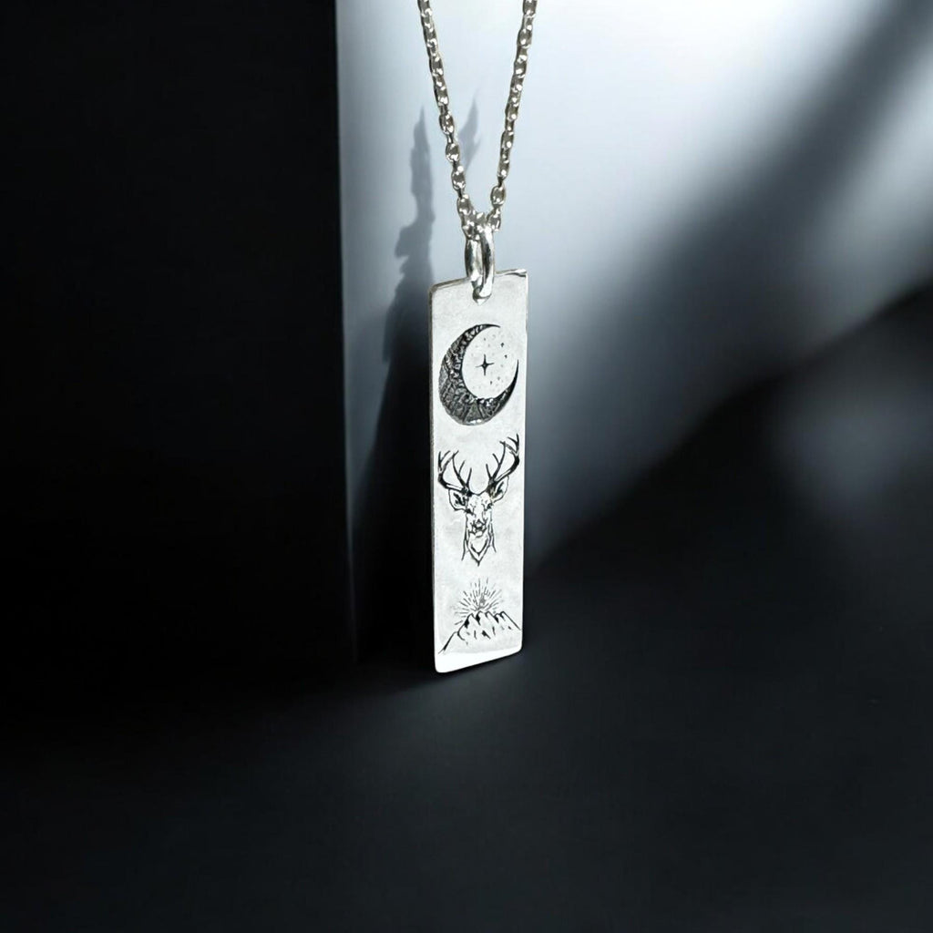 Night Court Velaris Sterling Silver Necklace: Bookish Mountain Pendant