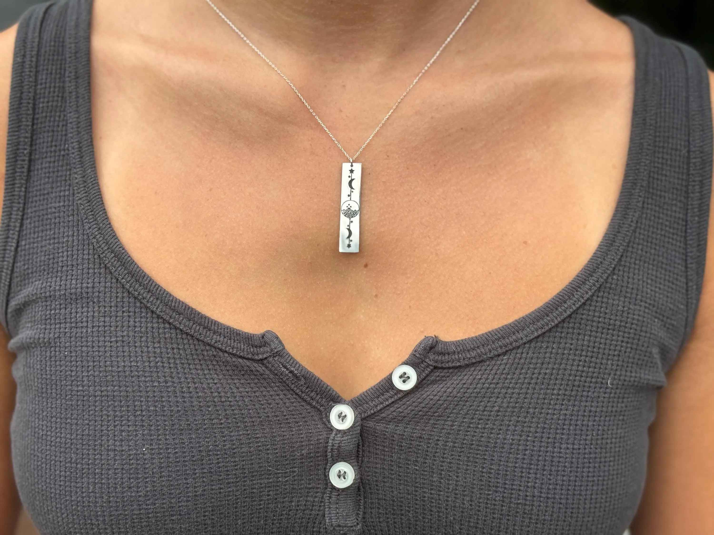 Night Court Velaris Mountain Necklace: Sterling Silver Bookish Jewelry