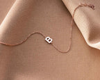 Sterling Silver Initial Bracelet: Personalized Letter Jewelry
