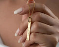 Sterling Silver Roman Numeral Necklace: Custom Date Pendant