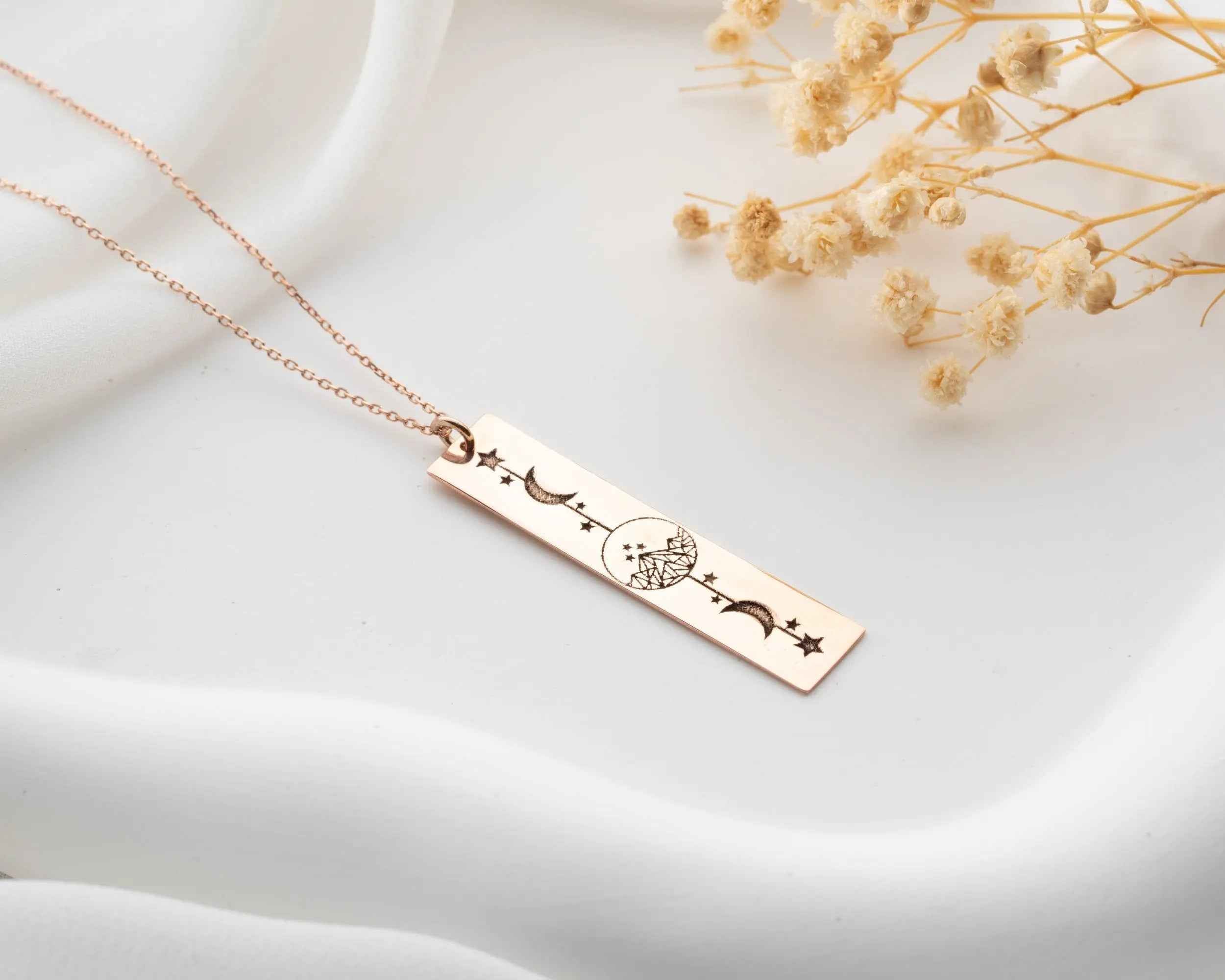 Night Court Velaris Mountain Necklace: Sterling Silver Bookish Jewelry