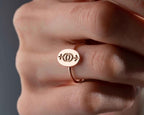 Sterling Silver Heterosexual Symbol Ring: Gender Symbol Jewelry