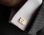 Personalized Sterling Silver Initial Cufflinks: Wedding Groomsmen Gift   Charmora Jewelry