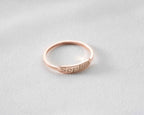 Sterling Silver Custom Name Ring: Personalized Engraved Gift