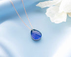 Dainty Sterling Silver Labradorite Necklace | Elegant Teardrop Pendant | Christmas Gift For Teenager