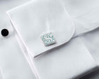 Personalized Initial Cufflinks: Engraved Sterling Silver Groomsmen Gift