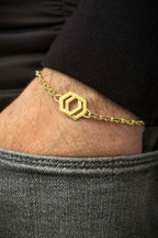 Sterling Silver Geometric Bracelet: Minimal Modern Chain Jewelry