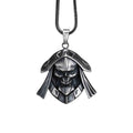 Oxidized Sterling Silver Skull Necklace - Handmade Men's Jewelry