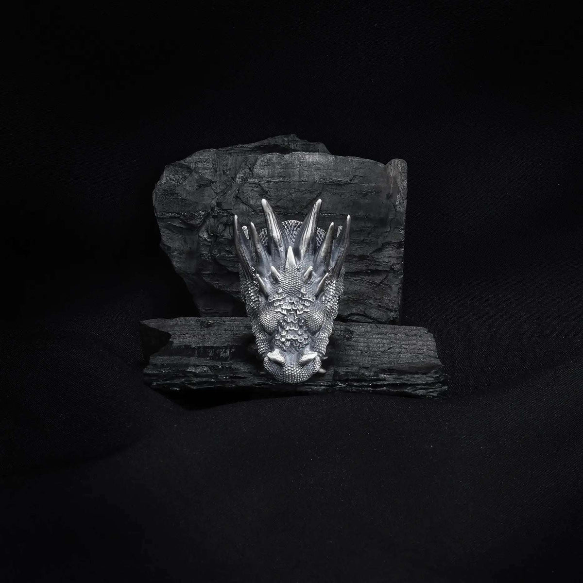 Sterling Silver Dragon Ring: Handmade Asian Mythology Jewelry   Charmora Jewelry