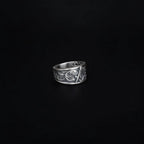 Sterling Silver Masonic Ring: Freemason Symbol Jewelry Gift   Charmora Jewelry