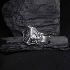 Sterling Silver Viking Sailboat Ring: Nautical Jewelry Gift