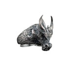 Sterling Silver Dragon Ring: Viking Fantasy Unisex Band   Charmora Jewelry