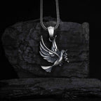 Sterling Silver Dove Necklace: Handmade Peace Symbol Pendant