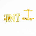 Engraved Initial Cufflinks: 925 Sterling Silver Groomsmen Gift
