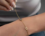Blue Evil Eye Bracelet: Sterling Silver Gold Protection Jewelry