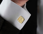 Personalized Sterling Silver Cufflinks – Engraved Name, Groom Gift