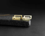 Sterling Silver Initials Cufflinks, Personalized Wedding Gift