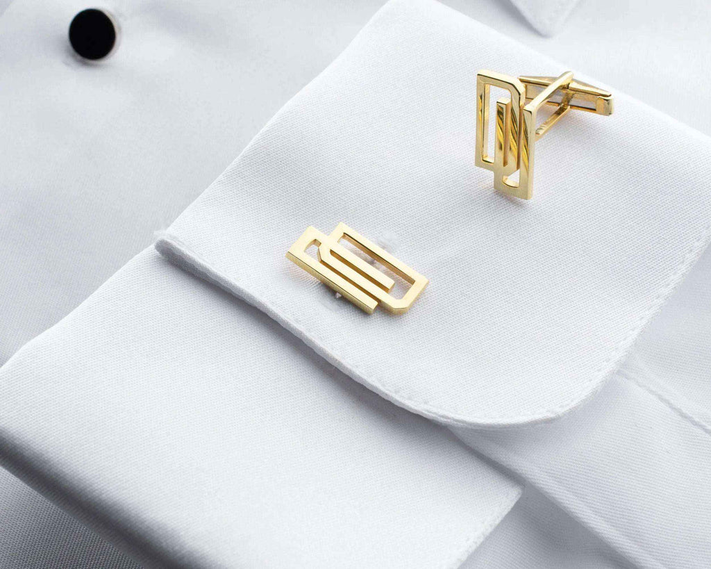 Sterling Silver Initials Cufflinks, Personalized Wedding Gift