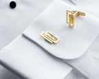 Sterling Silver Initials Cufflinks, Personalized Wedding Gift