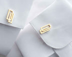 Sterling Silver Initials Cufflinks, Personalized Wedding Gift