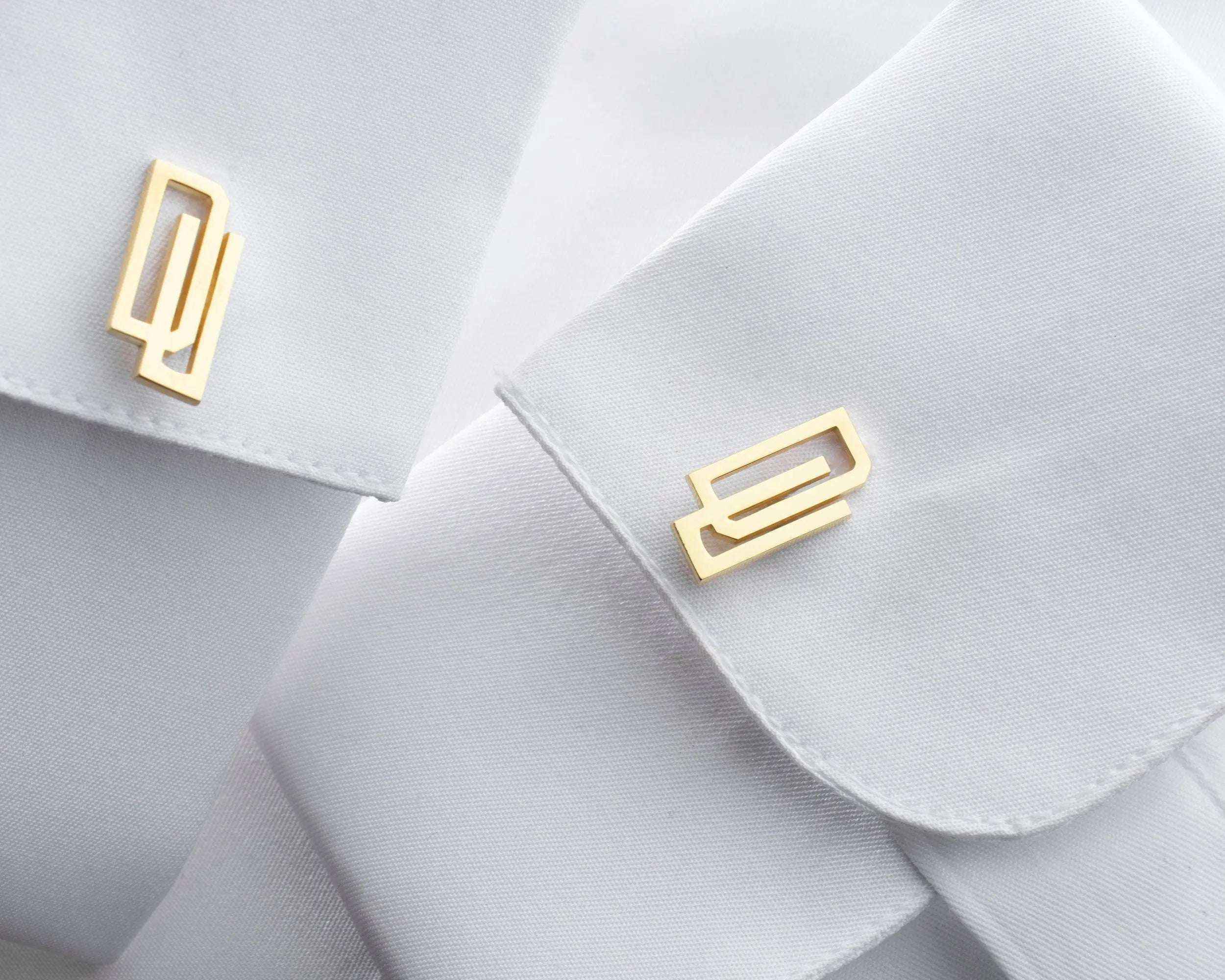 Sterling Silver Initials Cufflinks, Personalized Wedding Gift