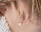 Sterling Silver Lesbian Heart Necklace: LGBT Pride Jewelry