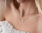 Sterling Silver Gay Pride Necklace: LGBT Jewelry Gift
