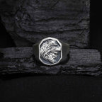 Silver Hercules Nemean Lion Greek Gods Ring, Men's Ancient Greek Mythology Jewelry, Mythological Gift