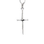 925 Silver Sword Necklace Handmade Warrior Pendant   Charmora Jewelry
