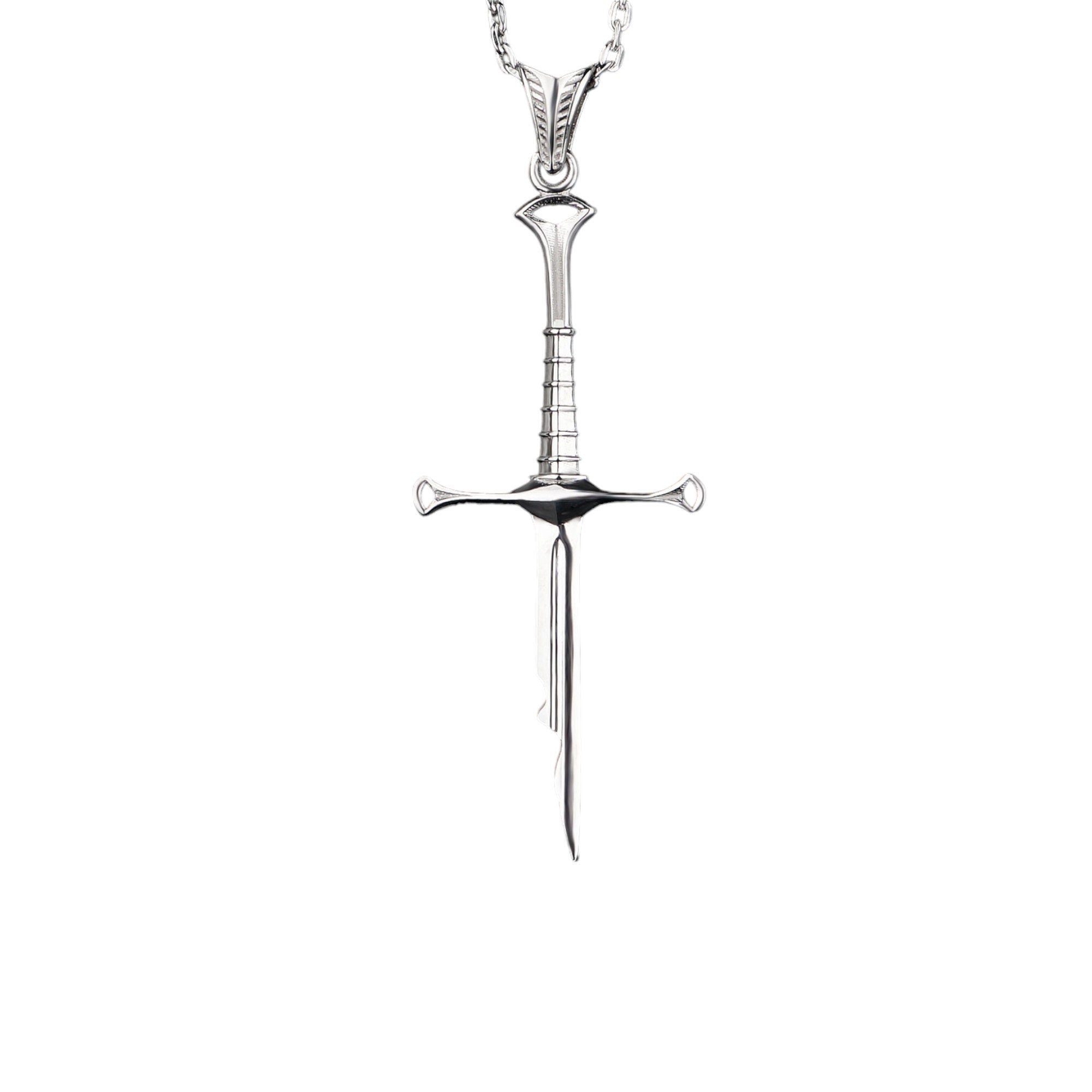 925 Silver Sword Necklace | Handmade Warrior Pendant