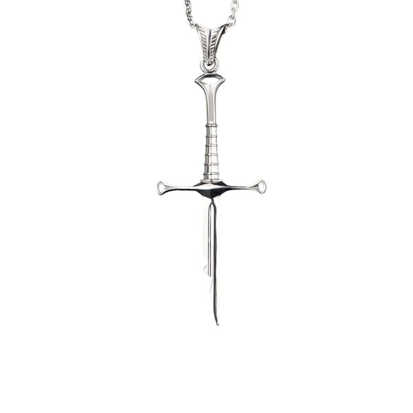 925 Silver Sword Necklace Handmade Warrior Pendant