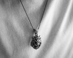 Sterling Silver Lion Head Necklace: Leo Zodiac Pendant, King of the Jungle   Charmora Jewelry