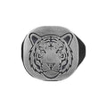Oxidized Sterling Silver Tiger Ring, Animal Jewelry Gift