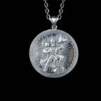 Lord Hanuman Pendant Necklace | 925 Sterling Silver Hindu Spiritual Jewelry