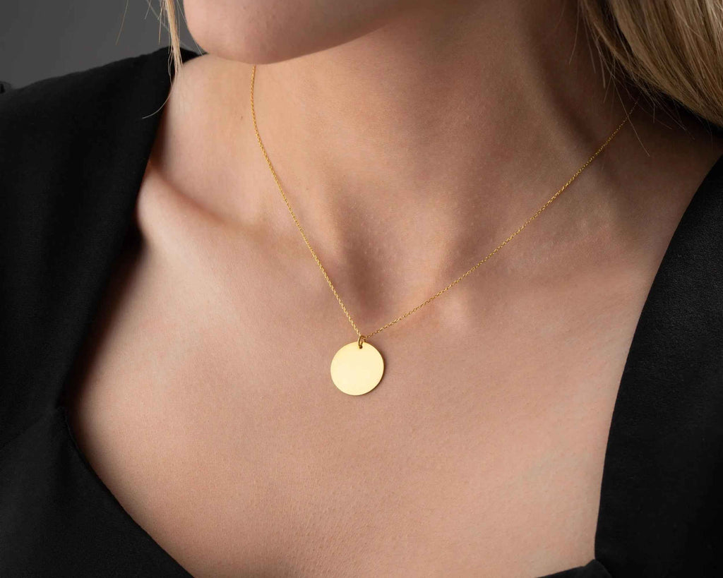Dainty 18K Gold Over Sterling Silver Necklace: Elegant Women's Jewelry