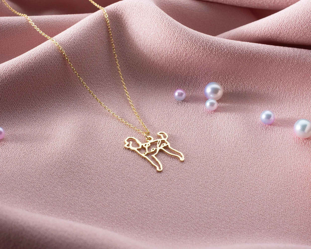 Custom Dog Name Necklace: Sterling Silver Pet Memorial Jewelry