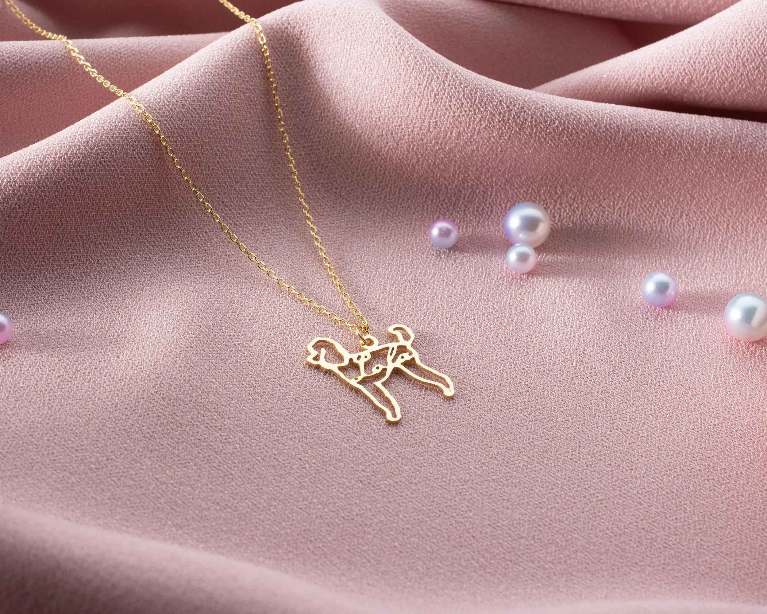 Custom Dog Name Necklace: Sterling Silver Pet Memorial Jewelry