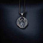 Sterling Silver Owl Pendant Necklace: Open Wings, Night Bird Jewelry