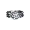 Sterling Silver Japanese Koi Fish Ring, Fish Lover Gift   Charmora Jewelry