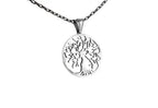 tree of life necklace with Scandinavian Yggdrasil silver pendant