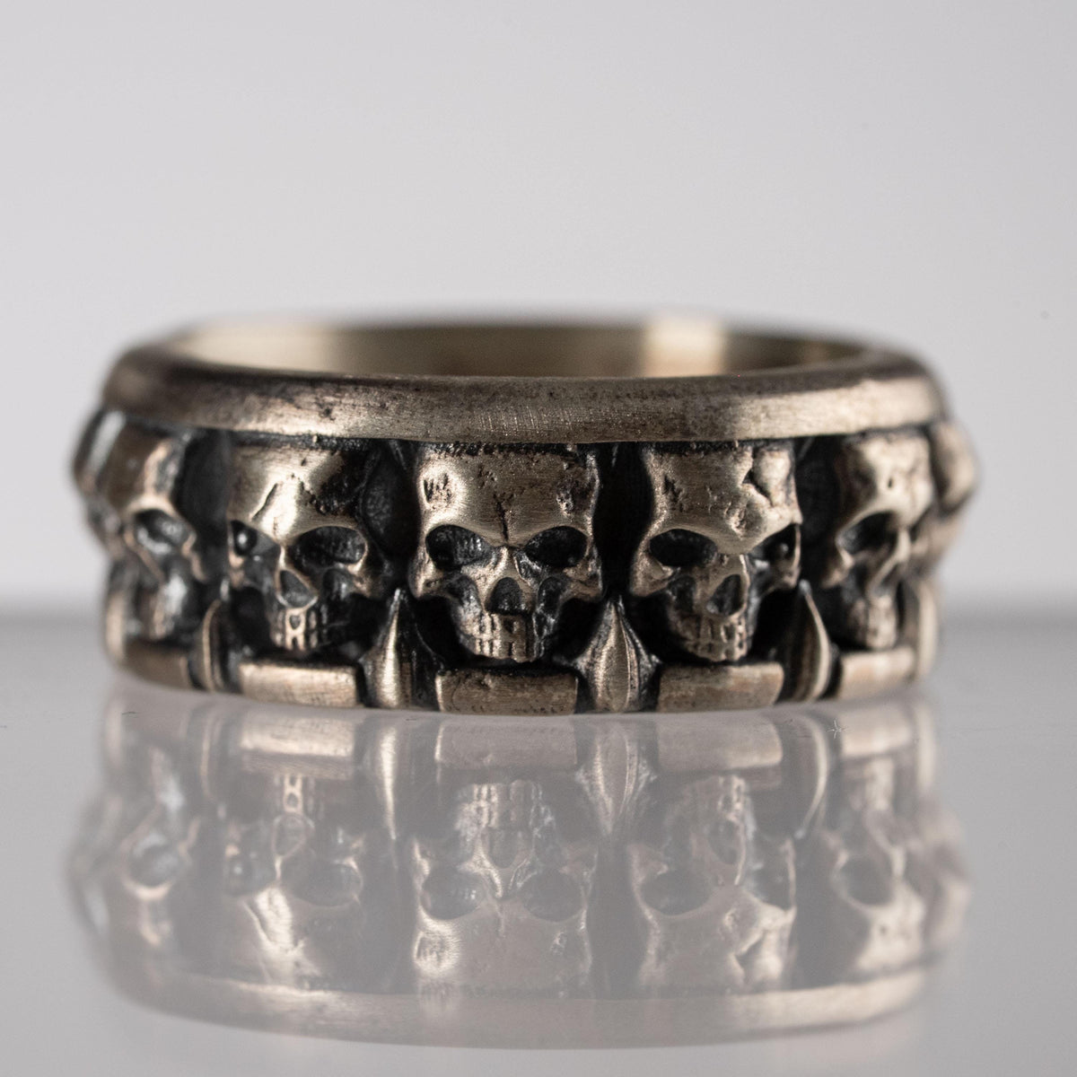 Cloaked Figure and Skull Jewelry Set  Charmora Jewelry