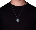 Sterling Silver Wolf Pendant Necklace | Viking Howling Wolf Men Jewelry   Charmora Jewelry