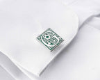 Personalized Football Cufflinks: Engraved Sterling Silver Soccer Gift