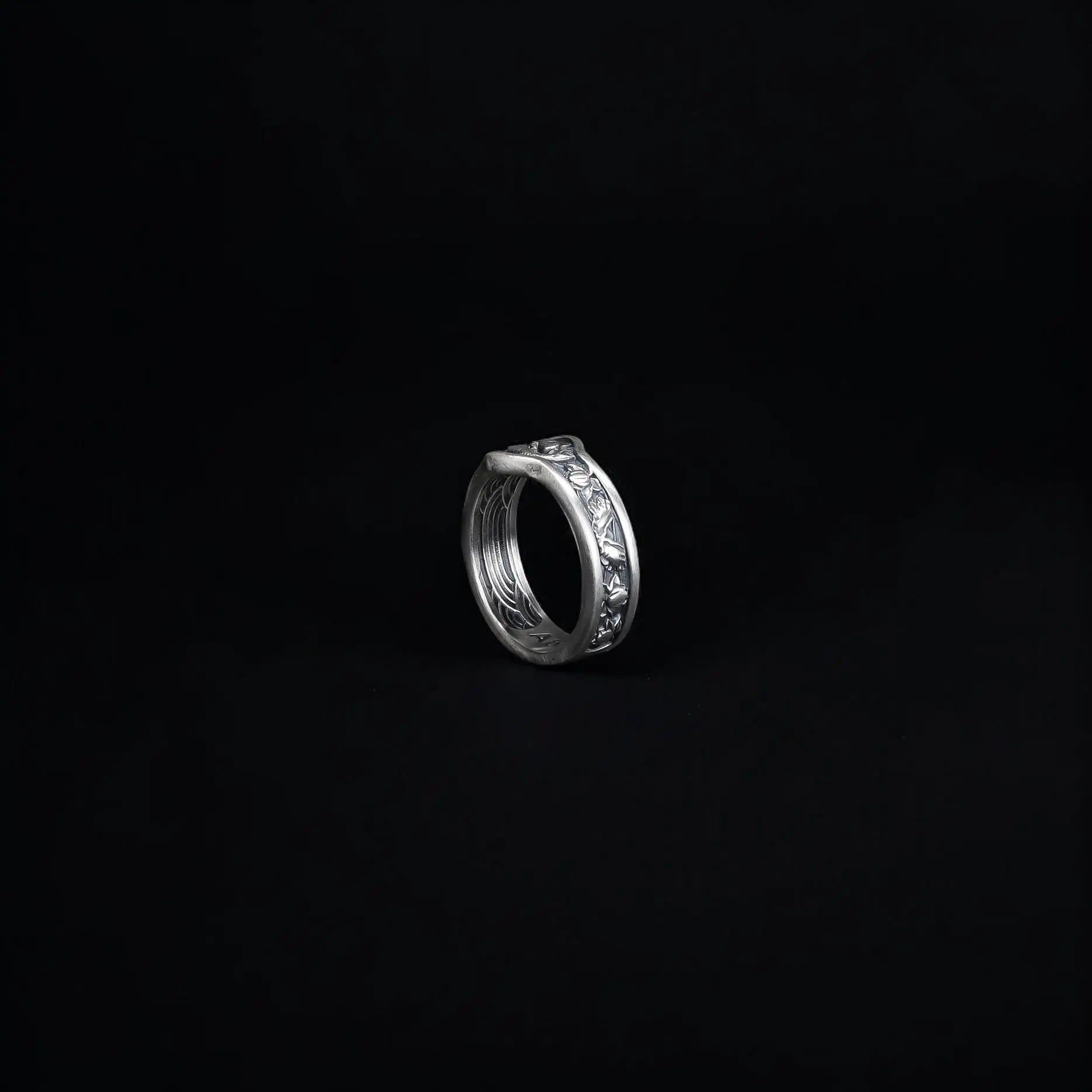 Sterling Silver Japanese Koi Fish Ring, Fish Lover Gift   Charmora Jewelry